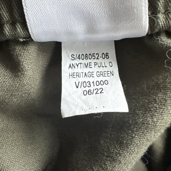 Old Navy Mens Slim Taper Built-In Flex Pull-On Chino Pants 3XL Army Green Casual - Picture 14 of 14